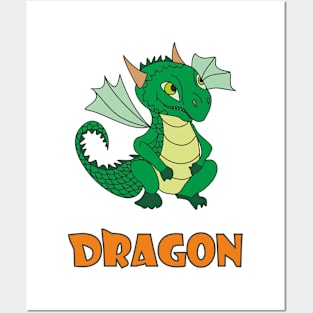 Cute dragon Posters and Art